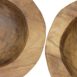 detailfoto Houten fruitschalen set van 2 - ø20-27 - Blank Teakhout
