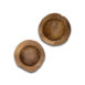 Houten fruitschalen set van 2 - ø20-27 - Blank Teakhout