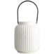 Led lantaarn Ø12X15,5cm wit - Gusta