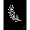 Tuinposter - leaf black
