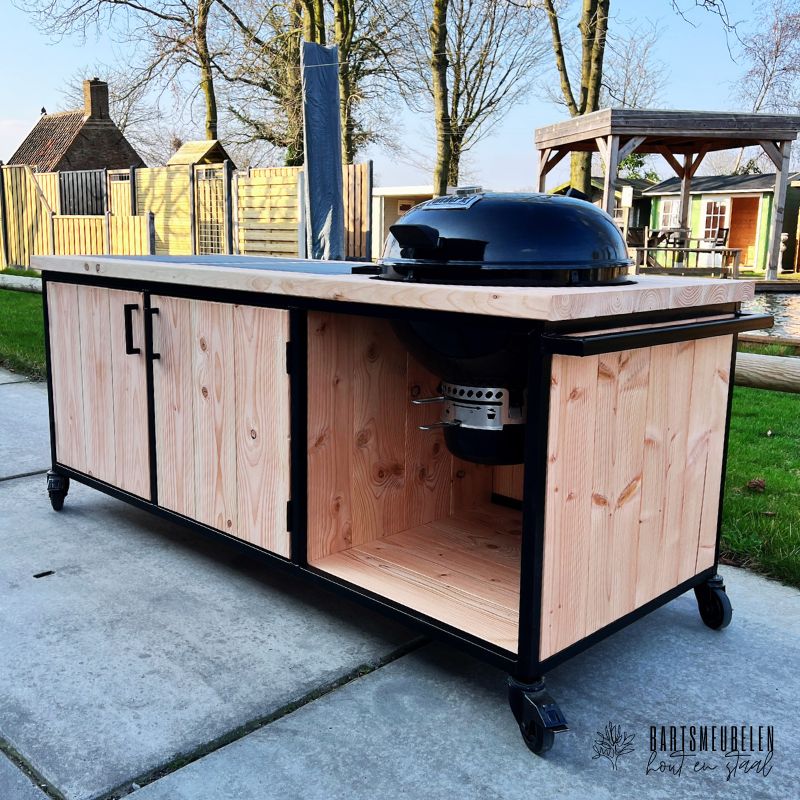 buitenkeuken op maat voor de weber master touch 57