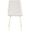 Boucle Eetkamerstoel Nino Naturel met witte poten