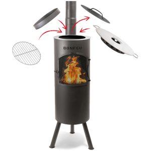 Bonfeu Bongiano LP Tuinhaard zwart