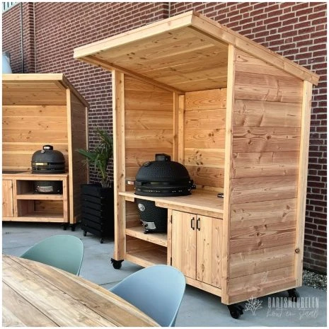 Buitenkeuken met Overkapping Douglas Milaan