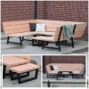 douglas loungebank met stalen frame in u-vorm
