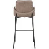3Barkruk Joni 51x53x107 Cm Taupe Micro Suede Achterkant