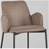 4Barkruk Joni 51x53x107 Cm Taupe Micro Suede Detail