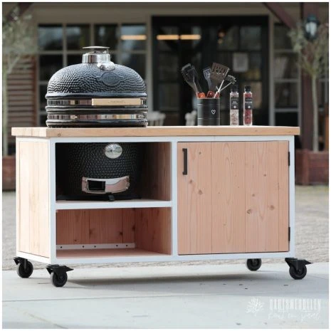 Douglas Buitenkeuken Sprundel Met Wit Metalen Frame