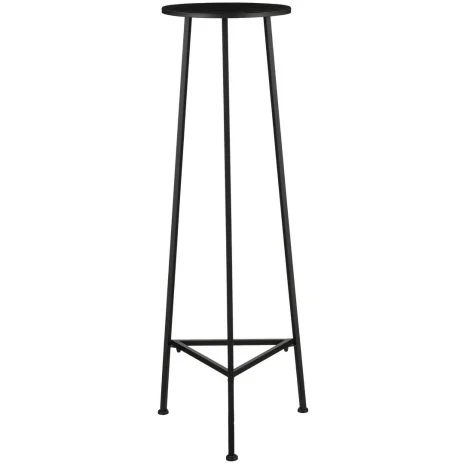 Zwarte plantentafel Metaal - H120 x Ø35 cm