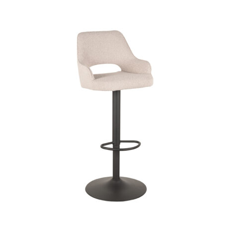 Barkruk Fer | Naturel Boucle - draaibaar onderstel
