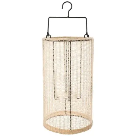Geweven Lantaarn Indy Large Zand – Jens Living