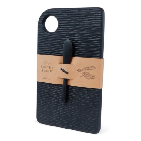 Productafbeelding Mango Boterbord Met Mes Zwart - Jens Living