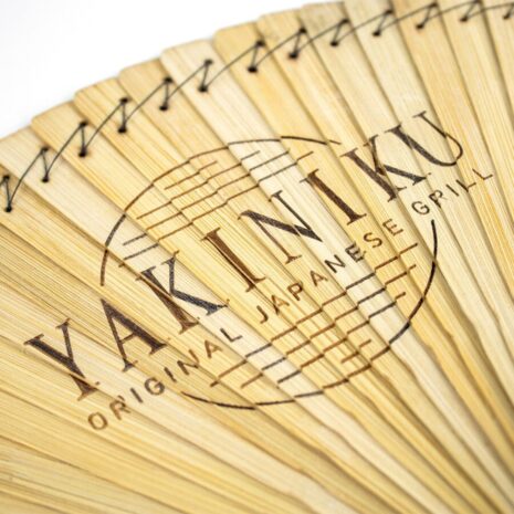 detail yakiniku waaier bamboe