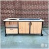 vooraanzicht buitenkeuken douglas en staal goes