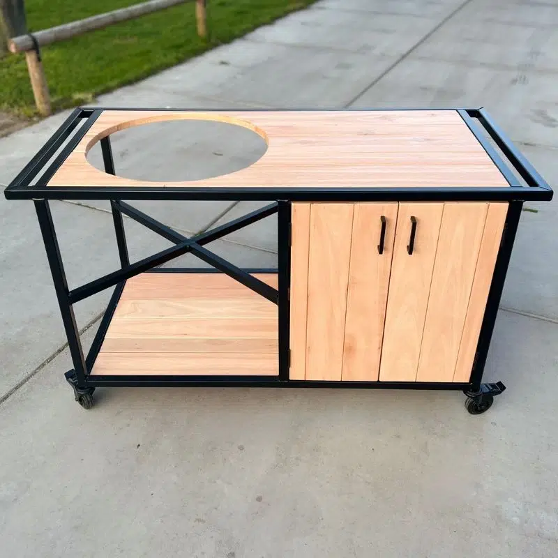 Buitenkeuken op wielen eucalyptus hout Buitenkeuken-op-wielen-eucalyptus-hout
