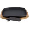 The Bastard Sizzling Plate Holder Cast Iron 21x28cm The Bastard Sizzling Plate & Holder Cast Iron 21x28cm