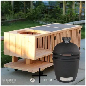 buitenkeuken latjes zevenbergen + bastard urban large kamado