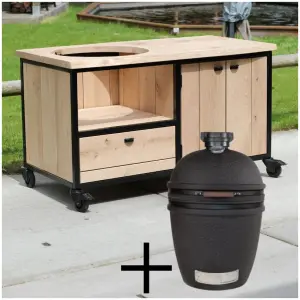 BBQ tafel industrieel Jim the bastard urban large solo kamado