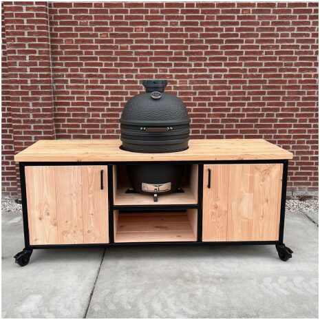 Complete buitenkeuken met Douglas hout en Bastard Urban Large