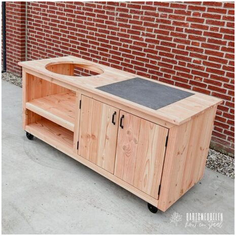 Kamado-tafel-met-tegel-douglas-180cm-lang