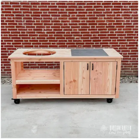 Kamado-tafel-op-wielen-met-tegel-douglas-180cm