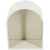 Metalen wandkastje open boog - Zandkleurig