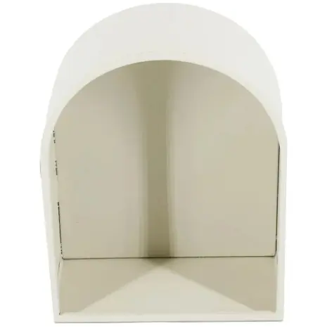 Metalen wandkastje open boog - Zandkleurig