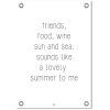 Tuinposter friends food wit wit 59cm x 84cm Tuinposter friends food wit wit 59cm x 84cm