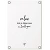 Witte tuinposter – ‘Relax trek je slippers aan en laat het gaan – 60 x 80 cm zoedt Witte tuinposter – ‘Relax, trek je slippers aan en laat het gaan’ – 60 x 80 cm - zoedt