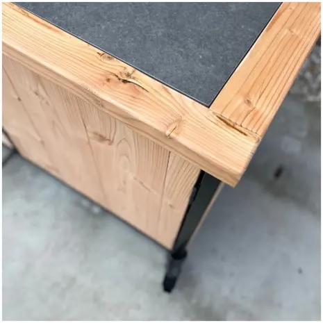 detail buitenkeuken staal douglas Charlie