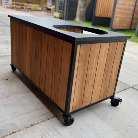 Buitenkeuken Fraké Compact met zwart granieten blad Showtuin