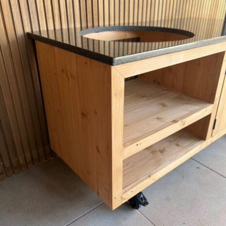 Douglas Buitenkeuken met blad impala Graniet details