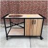 Showmodel bbq keuken op wielen eucalyptus