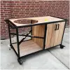 Showmodel buitenkeuken op wielen eucalyptus