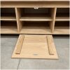 details tv meubel Bas eiken staal