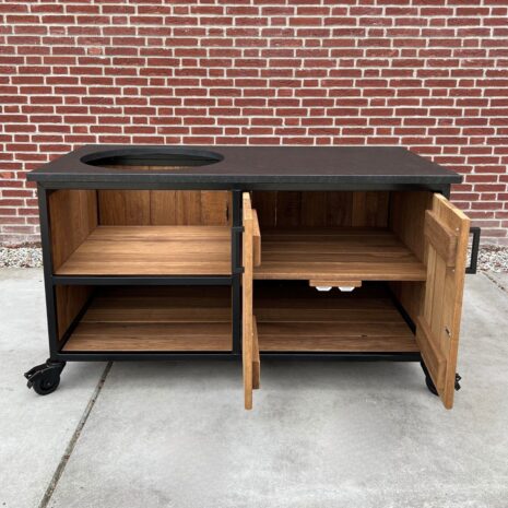 opbergruimte Buitenkeuken Fraké Compact met zwart granieten blad