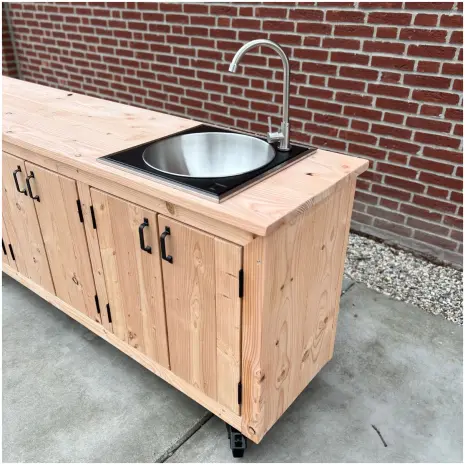 Douglas Tuinkast wet inbouwset OneQ met spoelbak en kraan