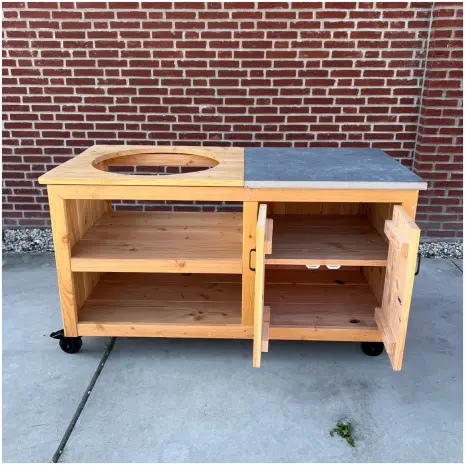 Kamado BBQ tafel Douglas 150x70 voorraad