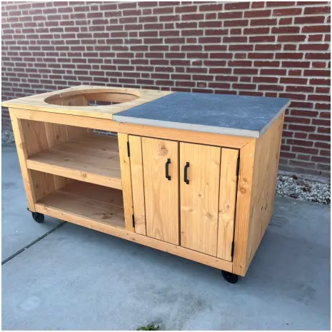 Kamado tafel Douglas 150x70 BBQ tafel