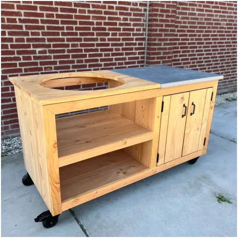 Kamado tafel Douglas 150x70 voorraad model