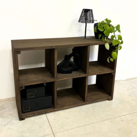 Steigerhouten vakkenkast 5 Showmodel