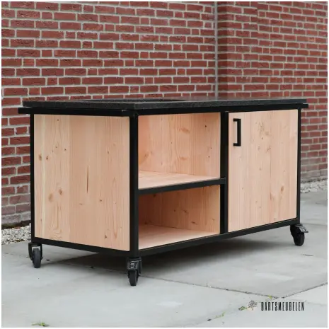 BBQ keuken Douglas met impala granieten blad