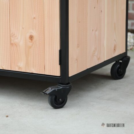 BBQ keuken op wielen Douglas met impala granieten blad