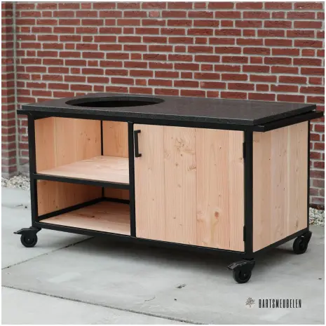 Buitenkeuken Douglas met impala granieten blad