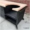 Buitenkeuken voor de kamado Zweeds rabat zwart