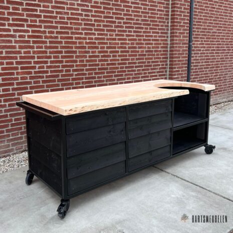 Douglas buitenkeuken Zweeds rabat zwart