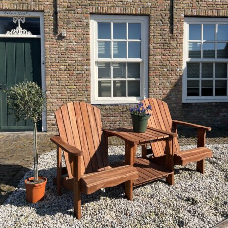 Loveseat hardhout relax Loveseat hardhout relax