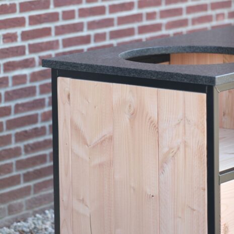 Luxe BBQ keuken Delft met granieten blad
