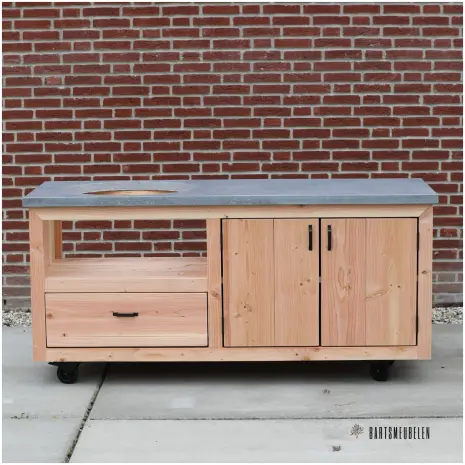 Luxe Buitenkeuken Douglas met Belgisch hardsteen blad