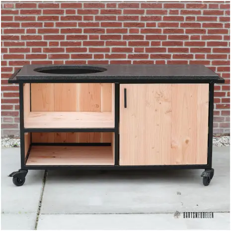 Luxe Buitenkeuken Douglas met impala granieten blad